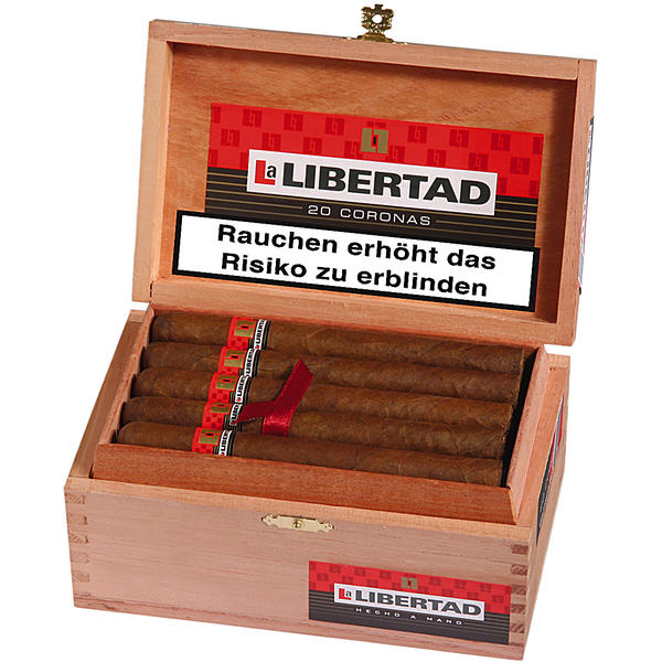 La Libertad Corona Zigarren Kiste offen