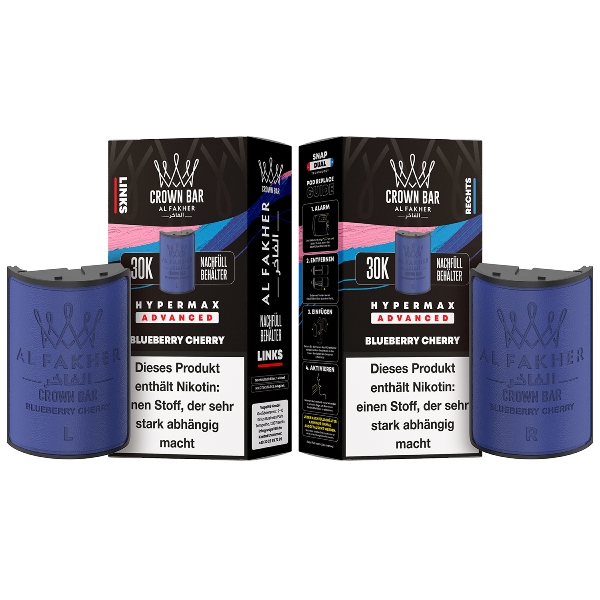 Al Fakher Hypermax Blueberry Cherry 6mg Prefilled Pods