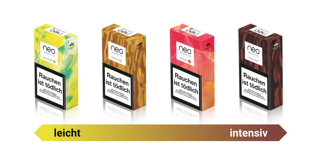 Glo Neo Sticks Intensitätsstufen