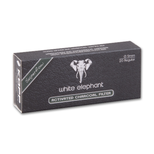 Pfeifenfilter WHITE ELEPHANT Superflow Aktivkohle 9 mm