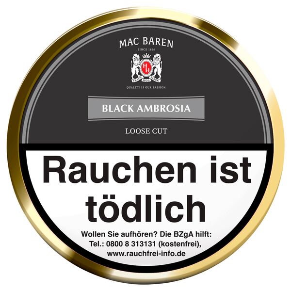 Mac Baren Black Ambrosia Pfeifentabak Dose