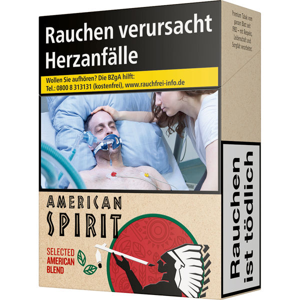 American Spirit Red Mega Zigaretten Schachtel