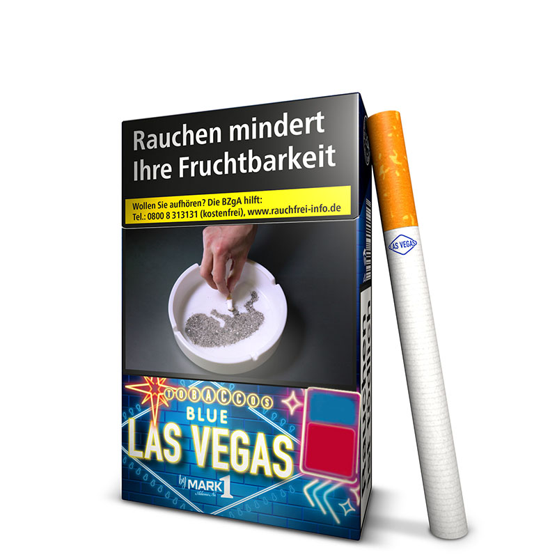 Las Vegas Blue Zigaretten Schachtel