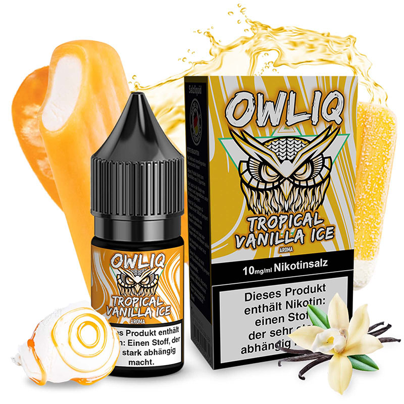 Owliq Tropical Vanilla Ice 10mg Nikotinsalz Liquid