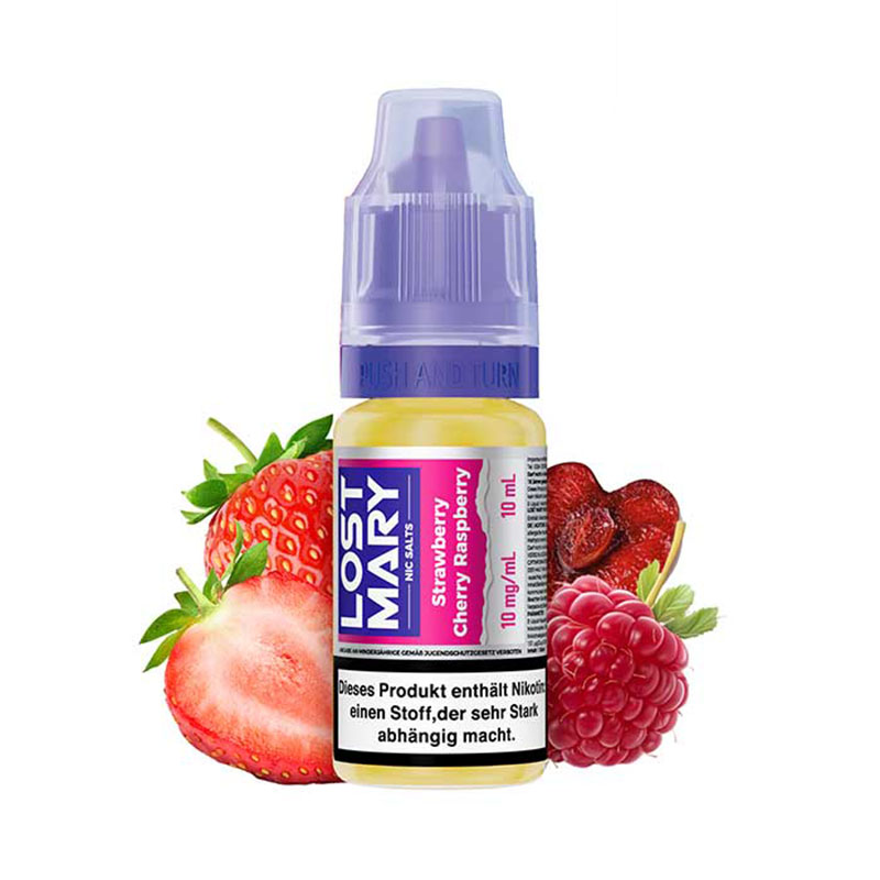 Lost Mary Strawberry Cherry Raspberry 10mg Nikotinsalz Liquid