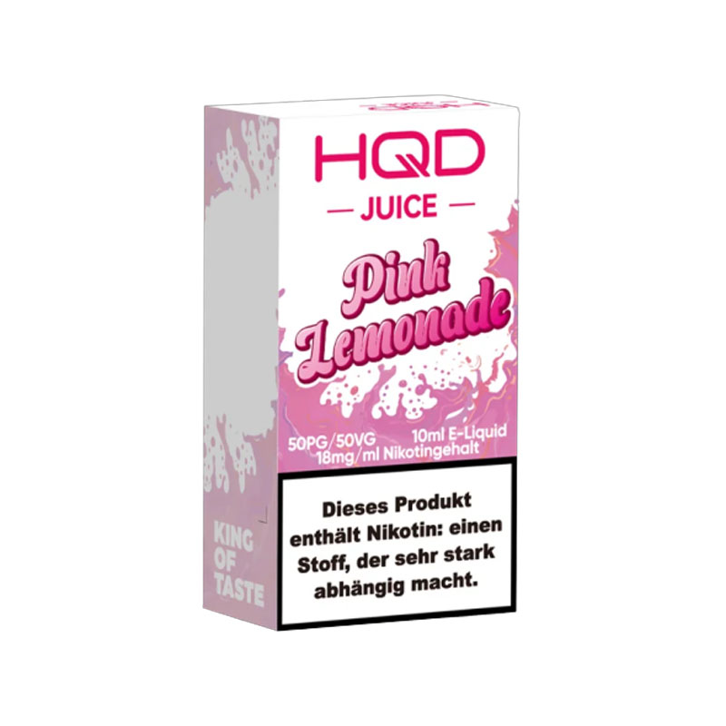 HQD Juice Pink Lemonade 18mg Nikotinsalz Liquid Flasche