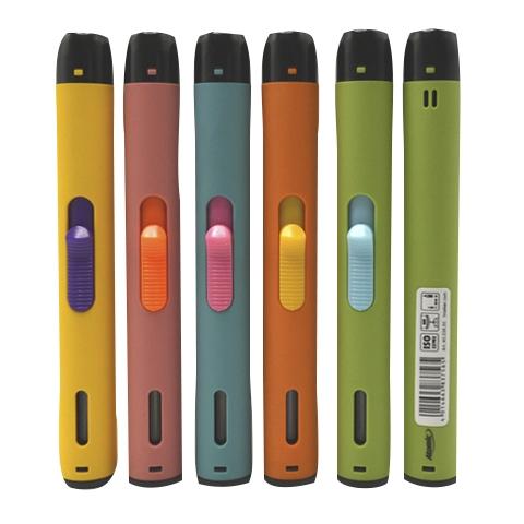 Atomic Jet Pastell Rubber Stabfeuerzeug sortiert