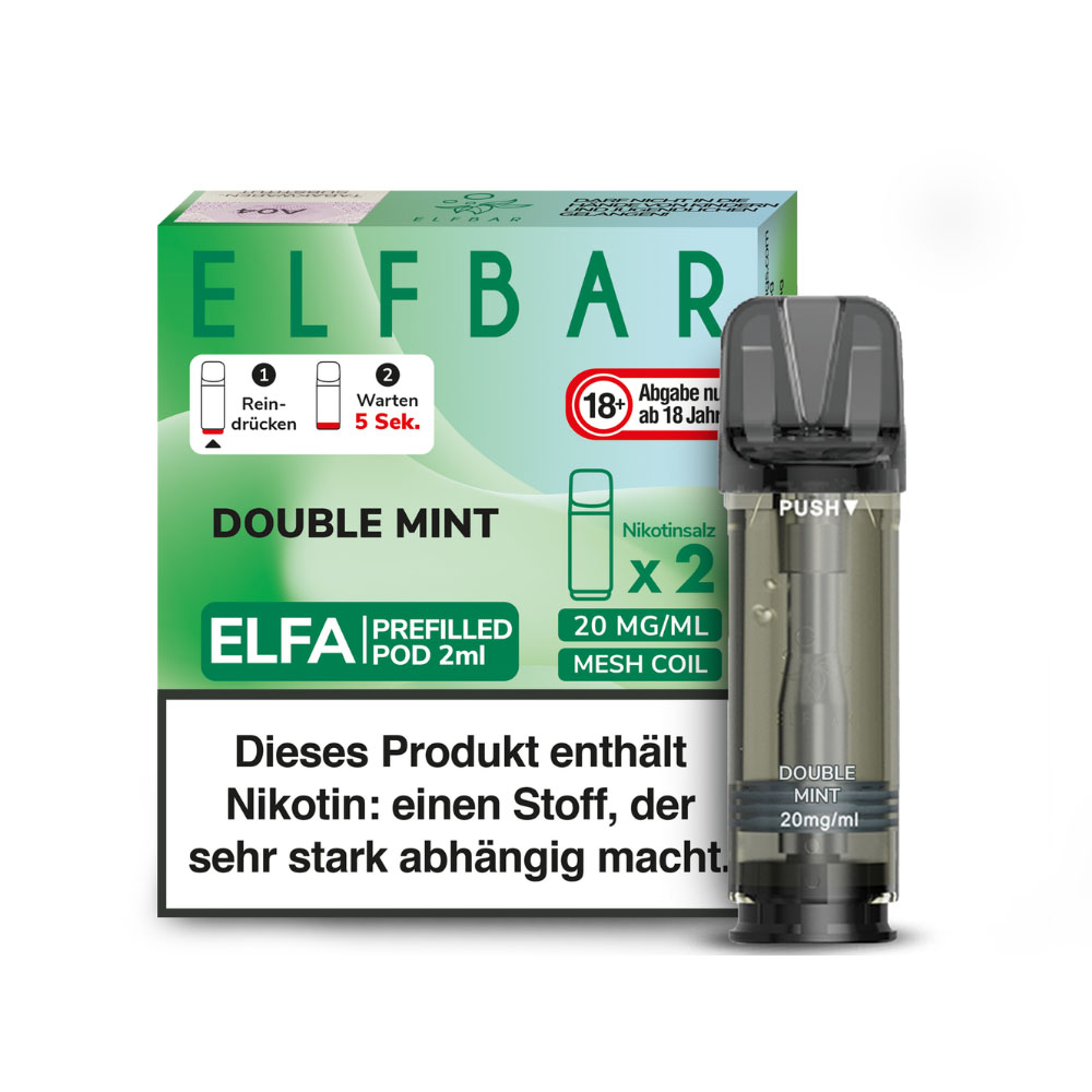 Elfbar Elfa Pods Double Mint - 20mg Nikotin