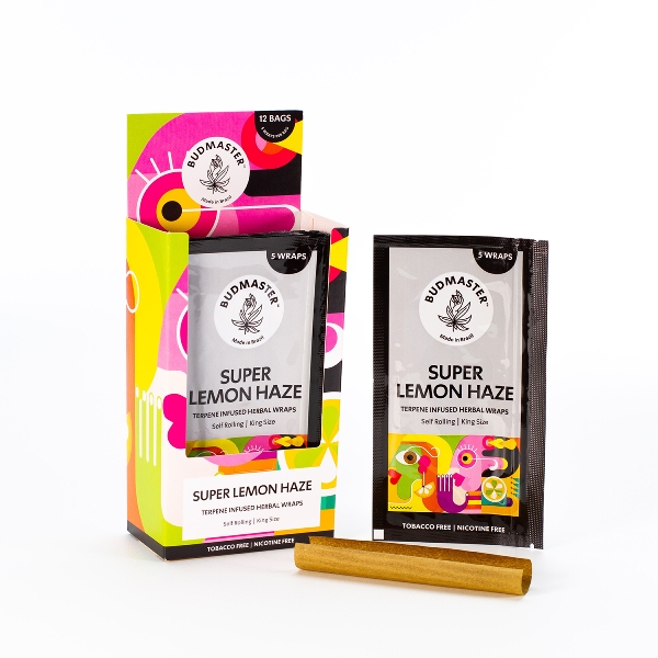 Budmaster Super Lemon Haze Terpene Infused Blunt Wraps