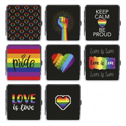 Zigarettenetui Metall 20er Pride sortiert