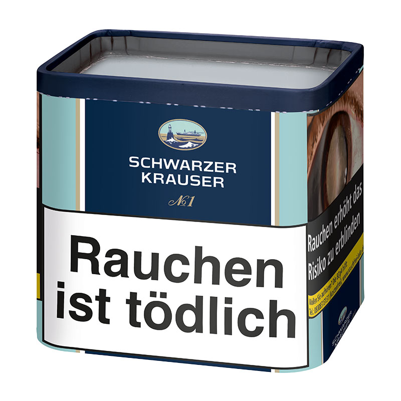 Schwarzer Krauser No.1 Tabak Dose