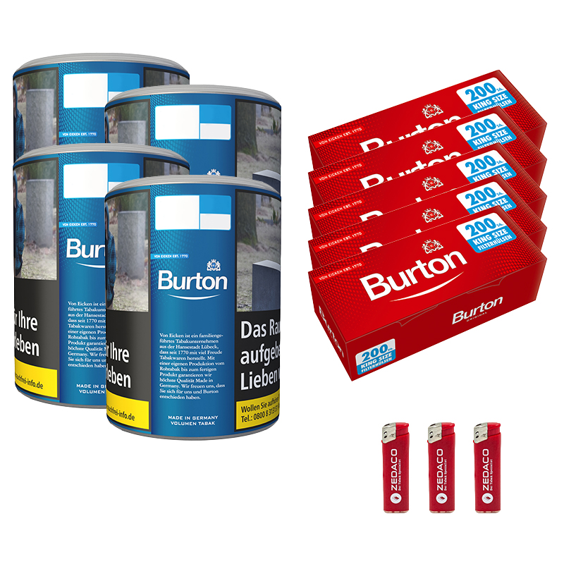 Burton Feinschnitt Blue XL Dose Aktion Large