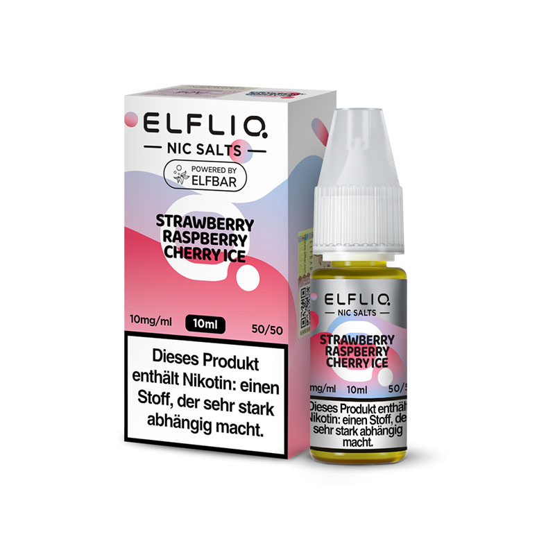 Elfbar Elfliq Strawberry Raspberry Cherry Ice 10mg Nikotinsalz