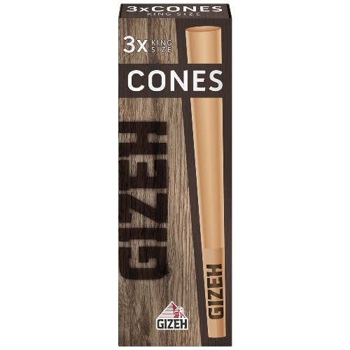 Gizeh Brown Cones Tips Packung