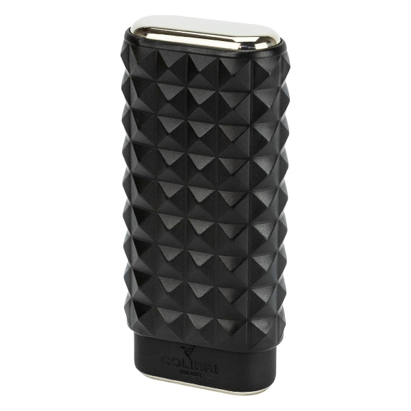 Colibri Quasar 3er Zigarrenetui Schwarz Chrom