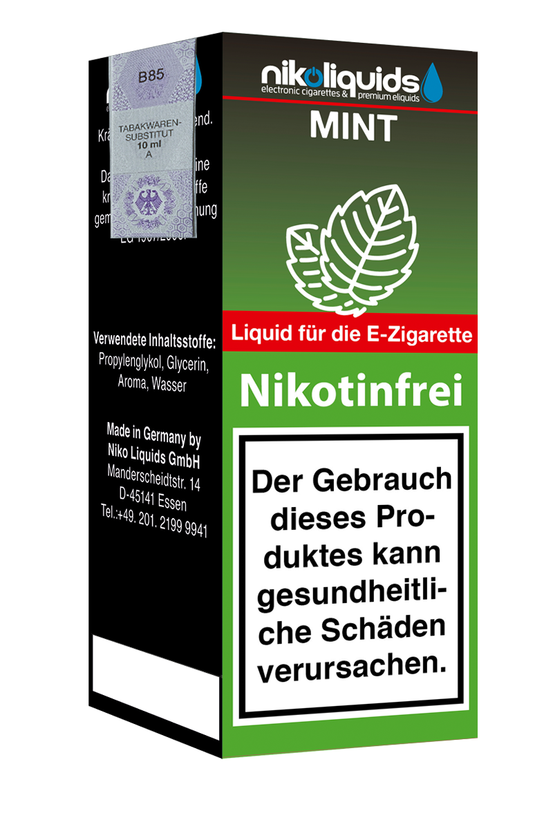 E-Liquid Nikoliquids Mint 0 mg