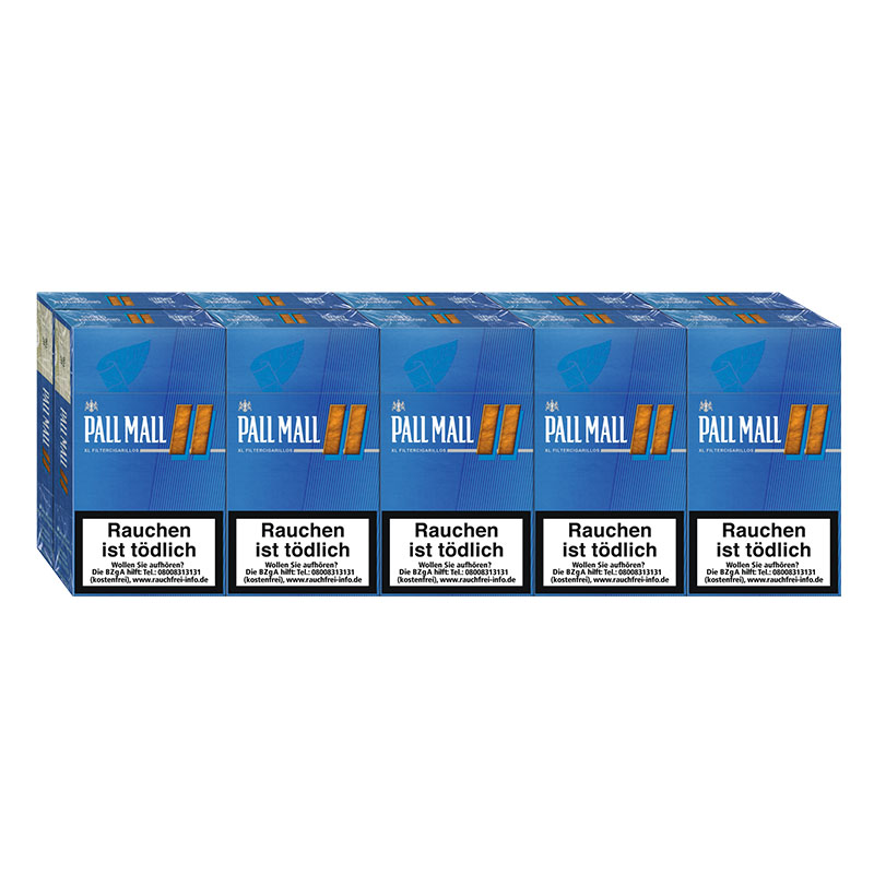 Pall Mall Blue XL Zigarillos Naturdeckblatt Stange