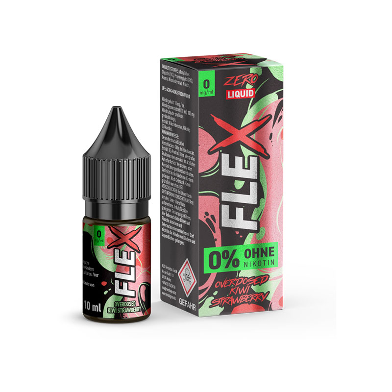 Revoltage Flex Overdosed Kiwi Strawberry 0mg Liquid Flasche