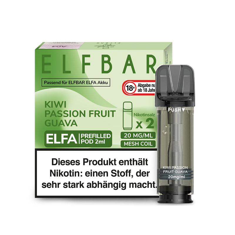 Elfbar Elfa Pods Kiwi Passion Fruit Guava - 20mg Nikotin