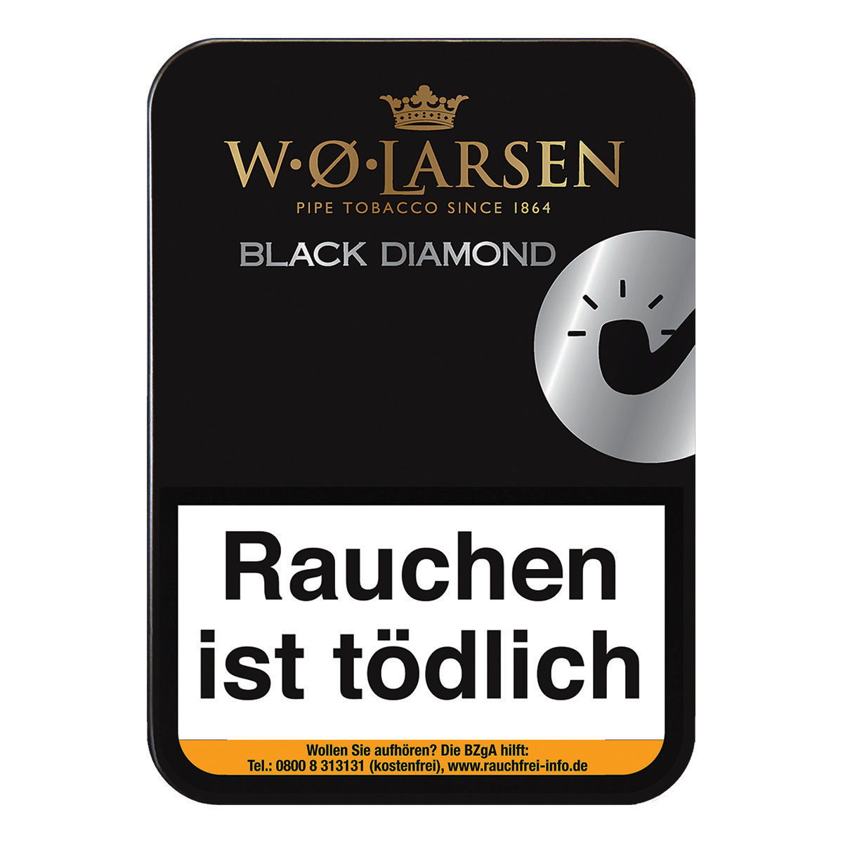 W.O. Larsen Black Diamond Pfeifentabak Dose