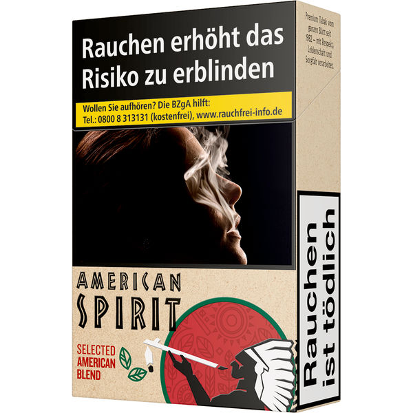 American Spirit Selected Red Original Pack Zigaretten Schachtel