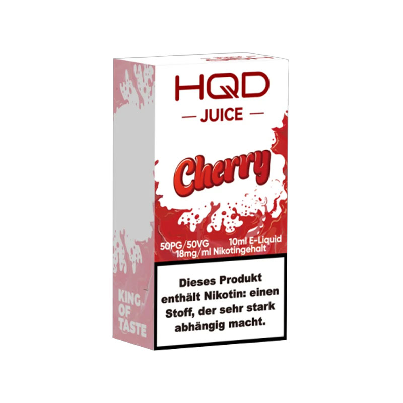 HQD Juice Cherry 18mg Nikotinsalz Liquid Flasche