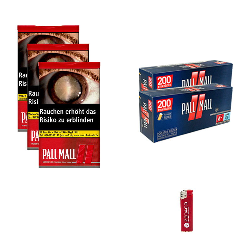 Pall Mall Volumentabak Red XL Dose Aktion Small Pall Mall Rot