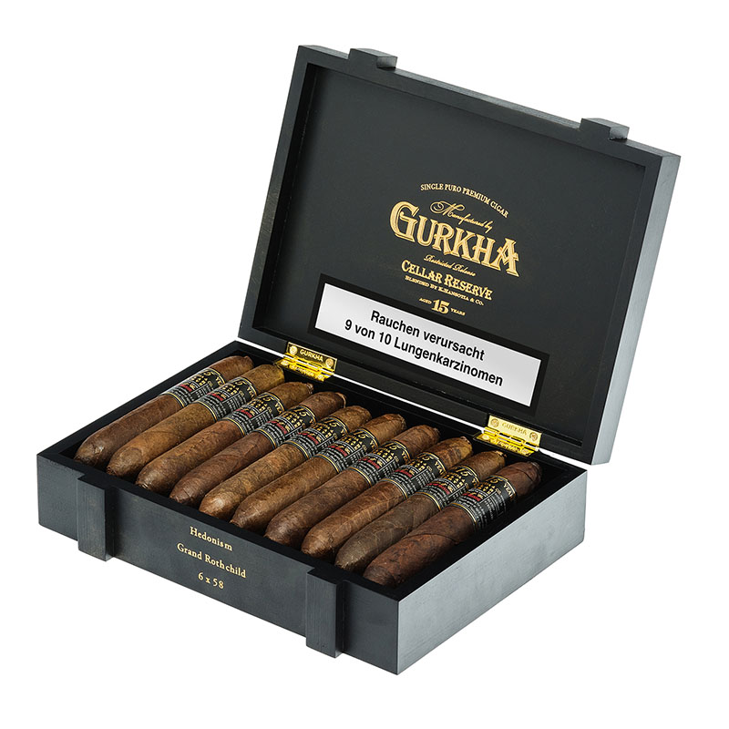 Gurkha Cellar Reserve 15 Years Limited Hedonism Zigarren Kiste Open