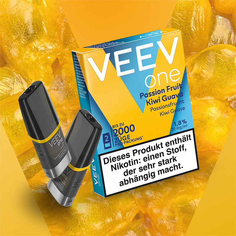 Veev One Passionfruit Kiwi Guava 20mg Prefilled Pods Flavourcard