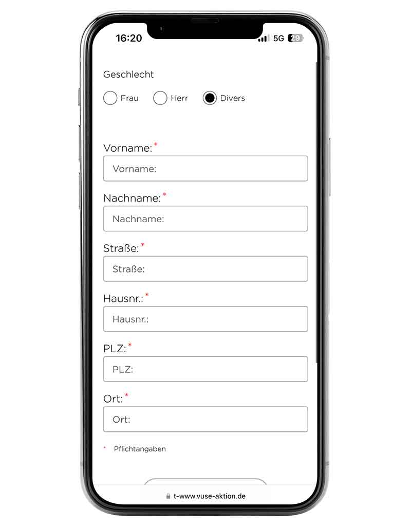 VUSE-Ultra-ID_Geratecode_Beispiel_Zedaco