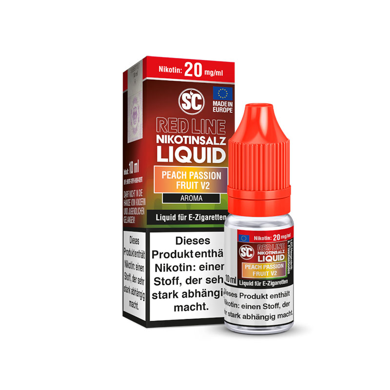 SC Red Line Peach Passion Fruit V2 Nikotinsalz Liquid 20mg