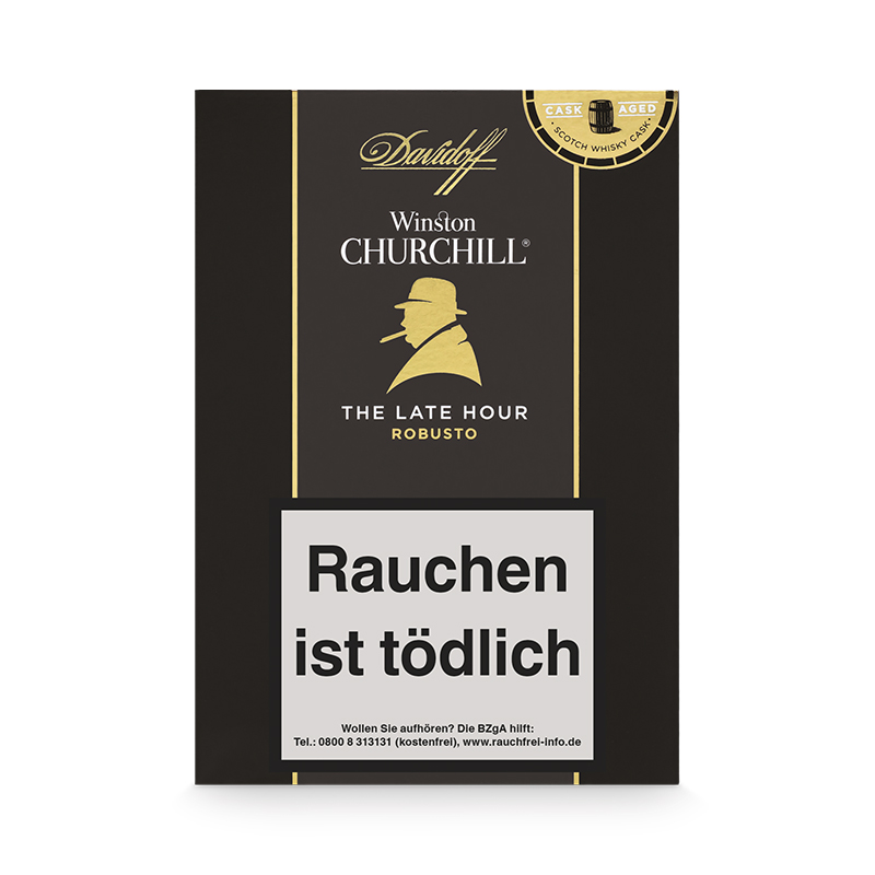 Davidoff Winston Churchill Late Hour Robusto Zigarren Schachtel