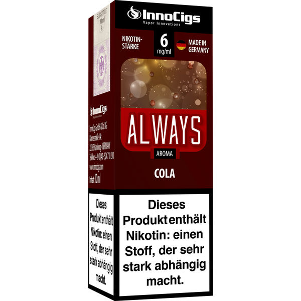 InnoCigs E-Liquid Always Cola Aroma 6 mg