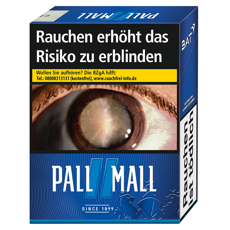 Pall Mall Blue XXL Zigaretten Schachtel
