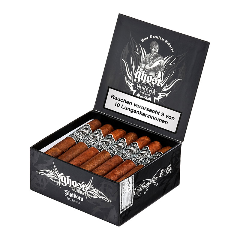 Gurkha Ghost Shadow Zigarren Kiste Open