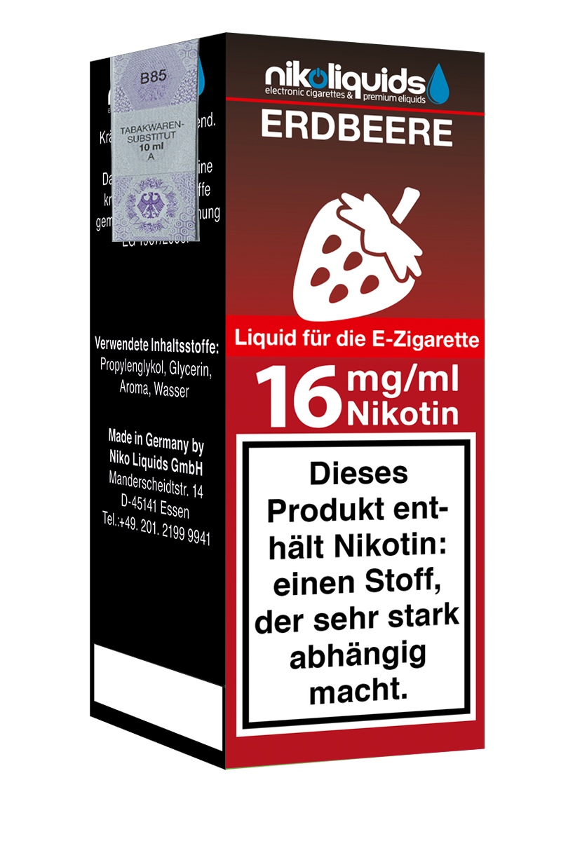E-Liquid Nikoliquids Erdbeere 16 mg