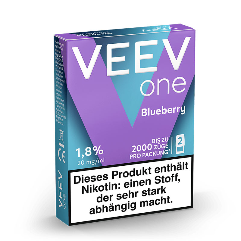 Veev One Blueberry 20mg Prefilled Pods Packung Side