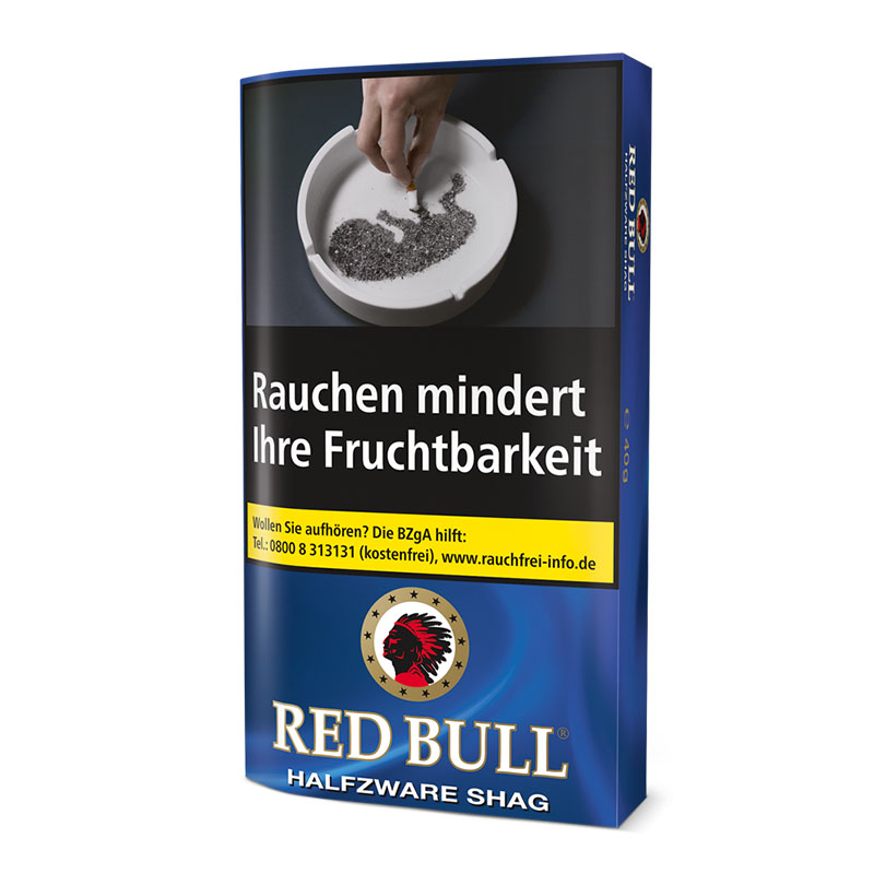 Red Bull Halfzware Tabak Packung