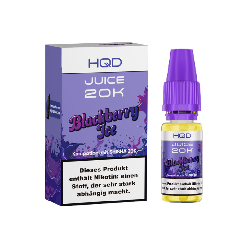 HQD Juice 20K Blackberry Ice 3mg Nikotinsalz Liquid Flasche