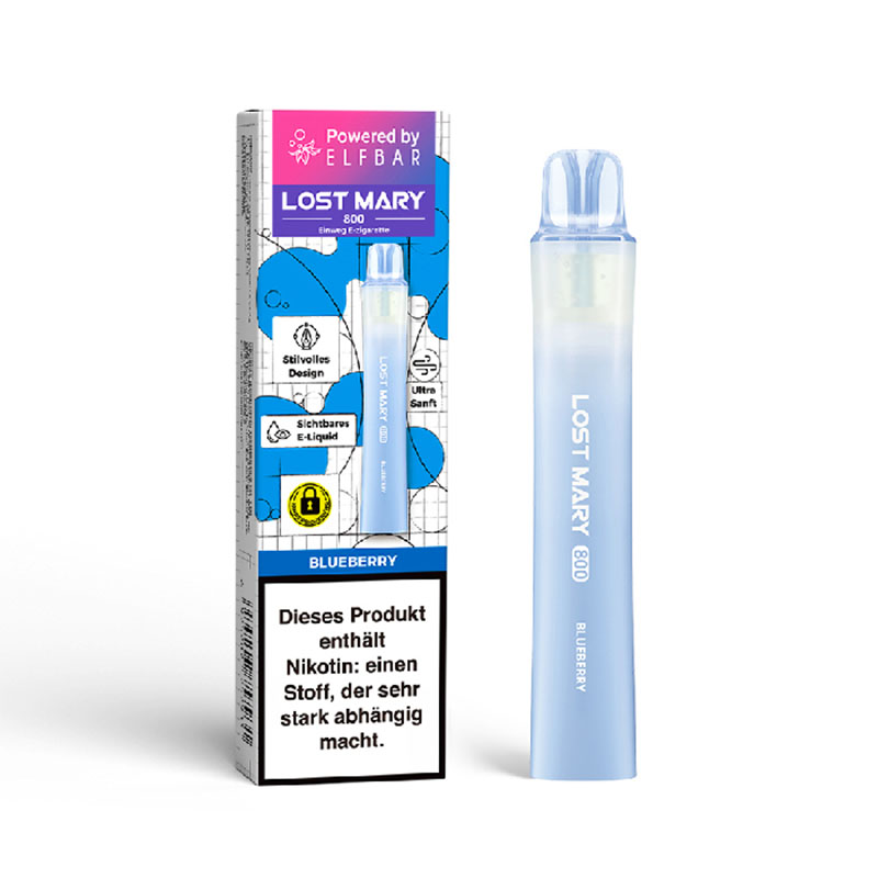 Lost Mary 800 Blueberry 20mg Einweg E-Zigarette