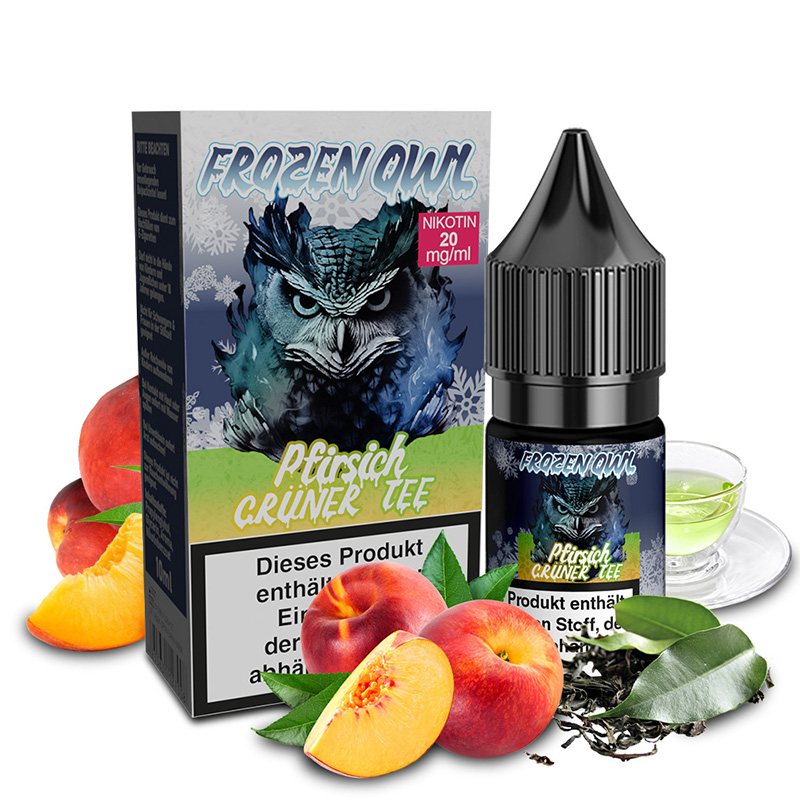 Frozen Owl Pfirsich Grüner Tee 20mg Nikotinsalz Liquid