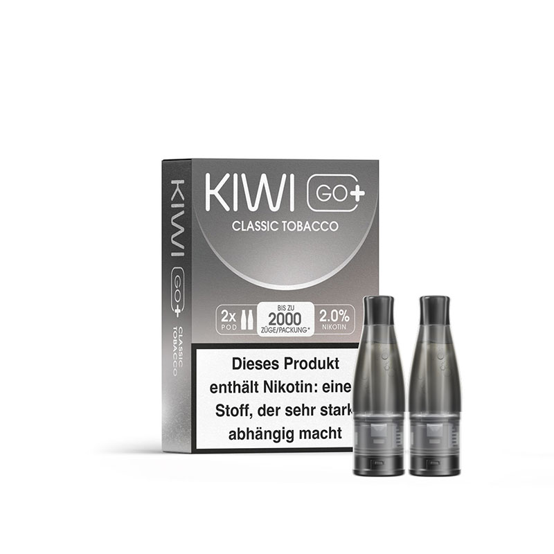 KIWI Go+ 20mg Prefilled Pods Packung Classic Tobacco