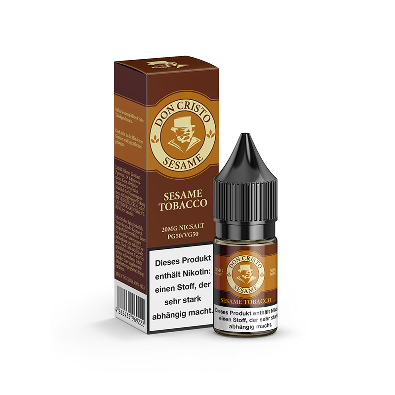 Don Cristo Sesame Tobacco 20mg Nikotinsalz Liquid mit Packung
