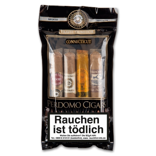 Perdomo Toro Format Sampler Connecticut 4er Humibag
