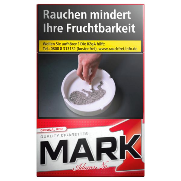 Mark Adams No. 1 Red Original Pack Zigaretten Schachtel