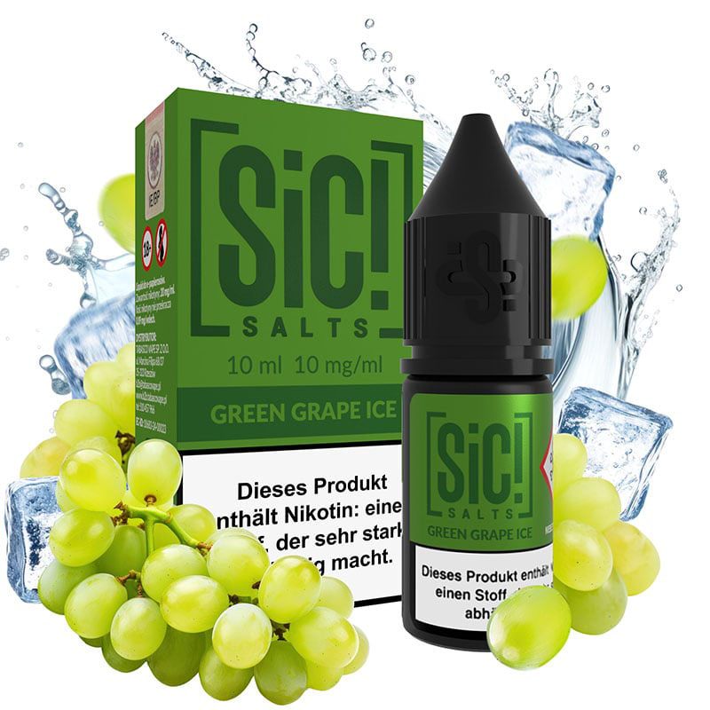 SiC! Salts Green Grape Ice 10mg Nikotinsalz Liquid