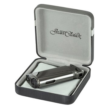 Jean Claude Dundee Pfeifenfeuerzeug mit Stopfer Grau Grau mit Packung