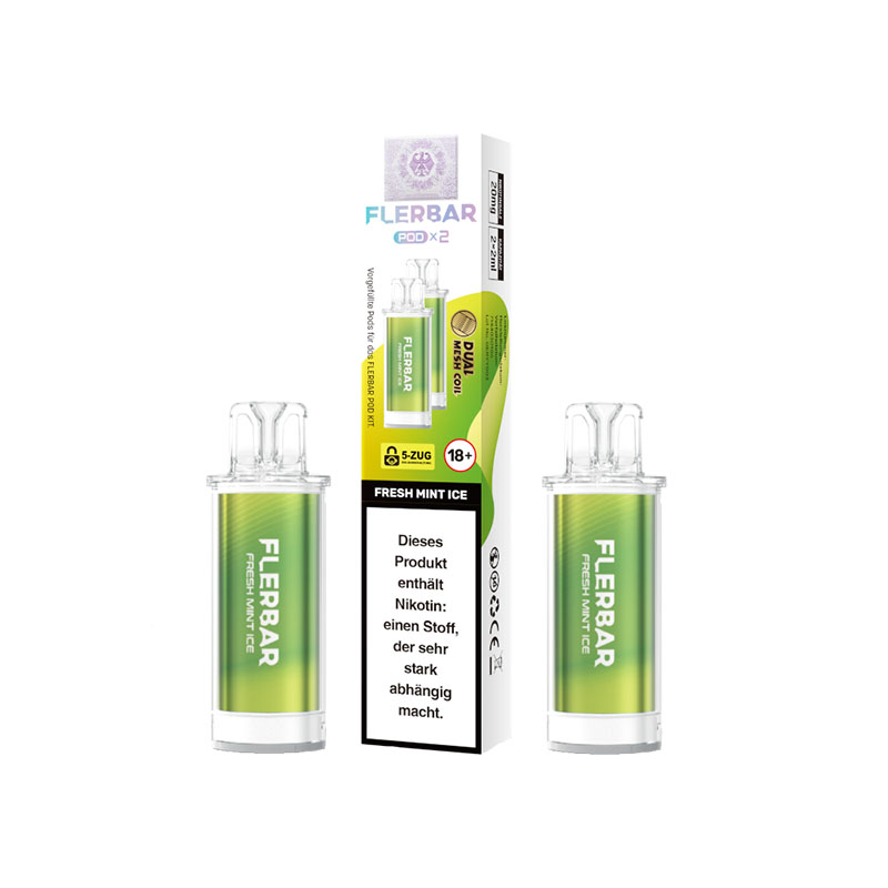 Flerbar Fresh Mint Ice 20mg Prefilled Pods