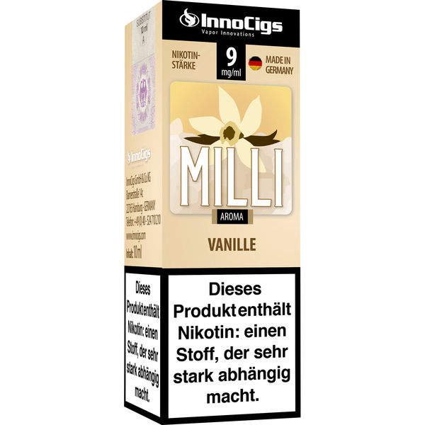 E-Liquid Innocigs Milli Vanille Aroma 9mg