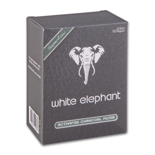 Pfeifenfilter Aktivkohle White Elephant 9mm Dose